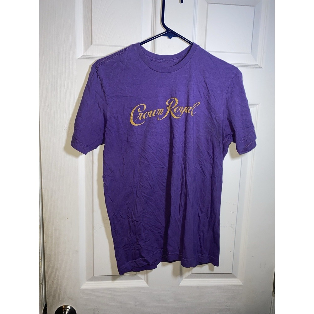 Crown Royal T-Shirt‎ Graphic Logo Purple Medium Excellent